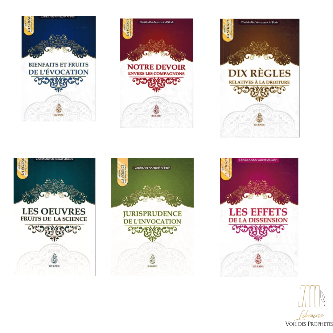 Pack Collection - la science avant la parole et les actes (6 livres)
