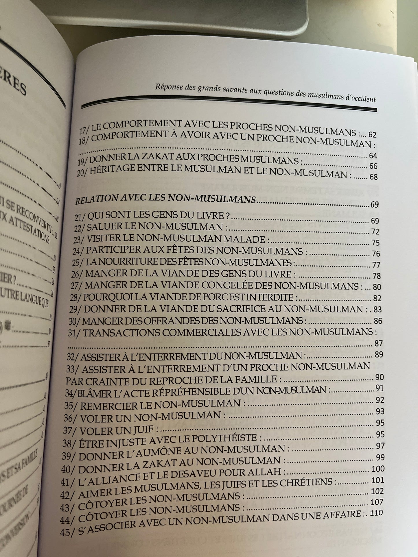Réponses des Grands Savants aux Questions des Musulmans d'Occident