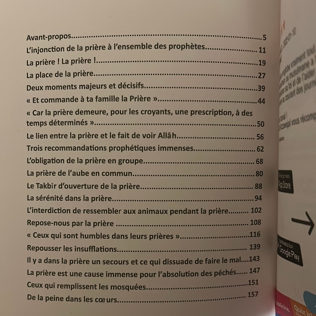 La grandeur de la prière