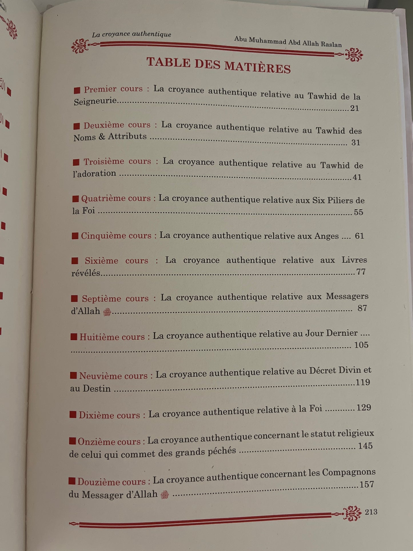La croyance authentique - Cheikh ibn barjass