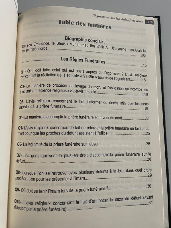 70 Questions sur les Règles Funéraires - Shaykh Ibn Al-Uthaymine - Dine Al Haqq