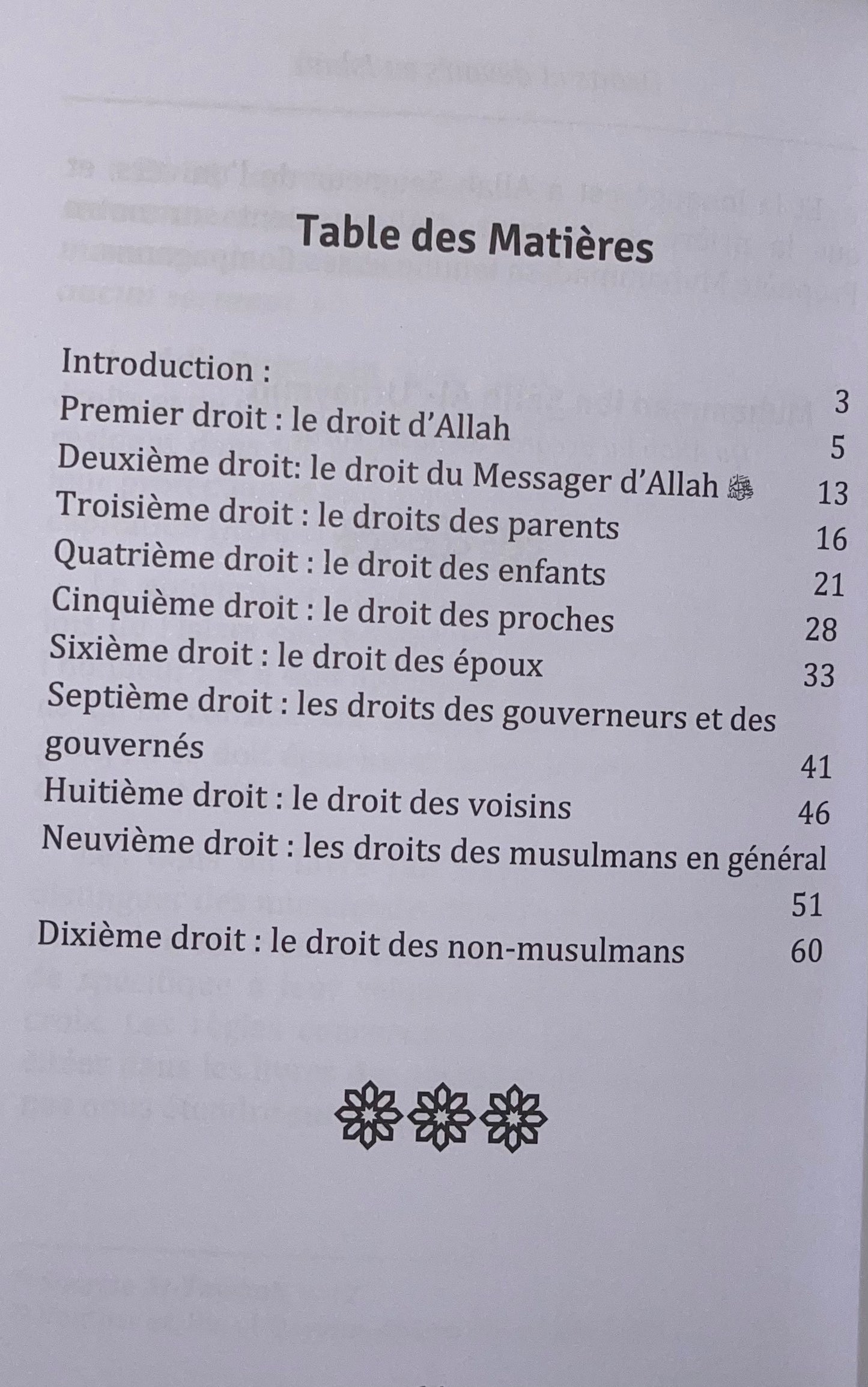 Dix Droits approuvés par l’Islam | Ibn ‘Utheymīn