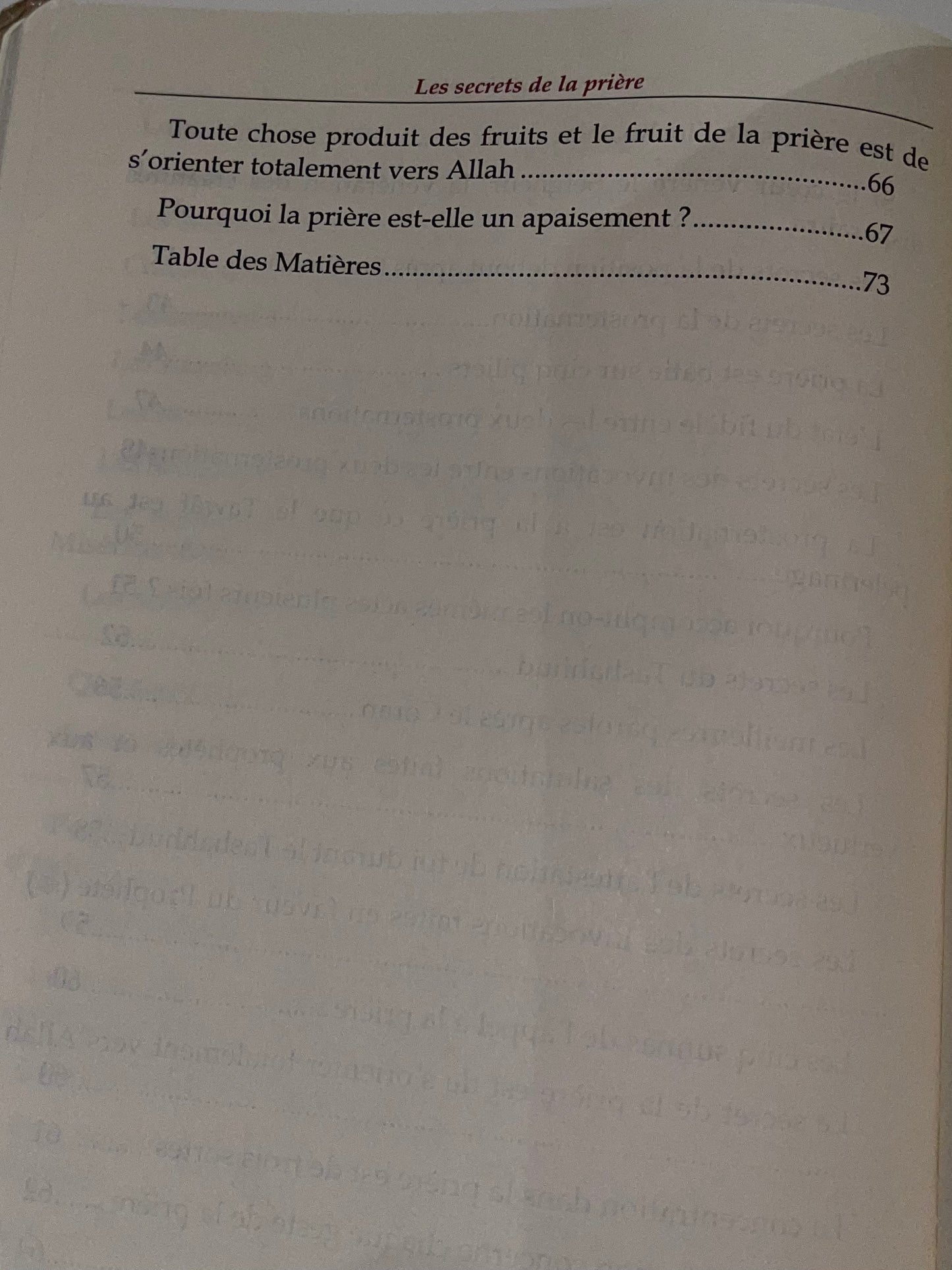 Les Secrets de la Prière