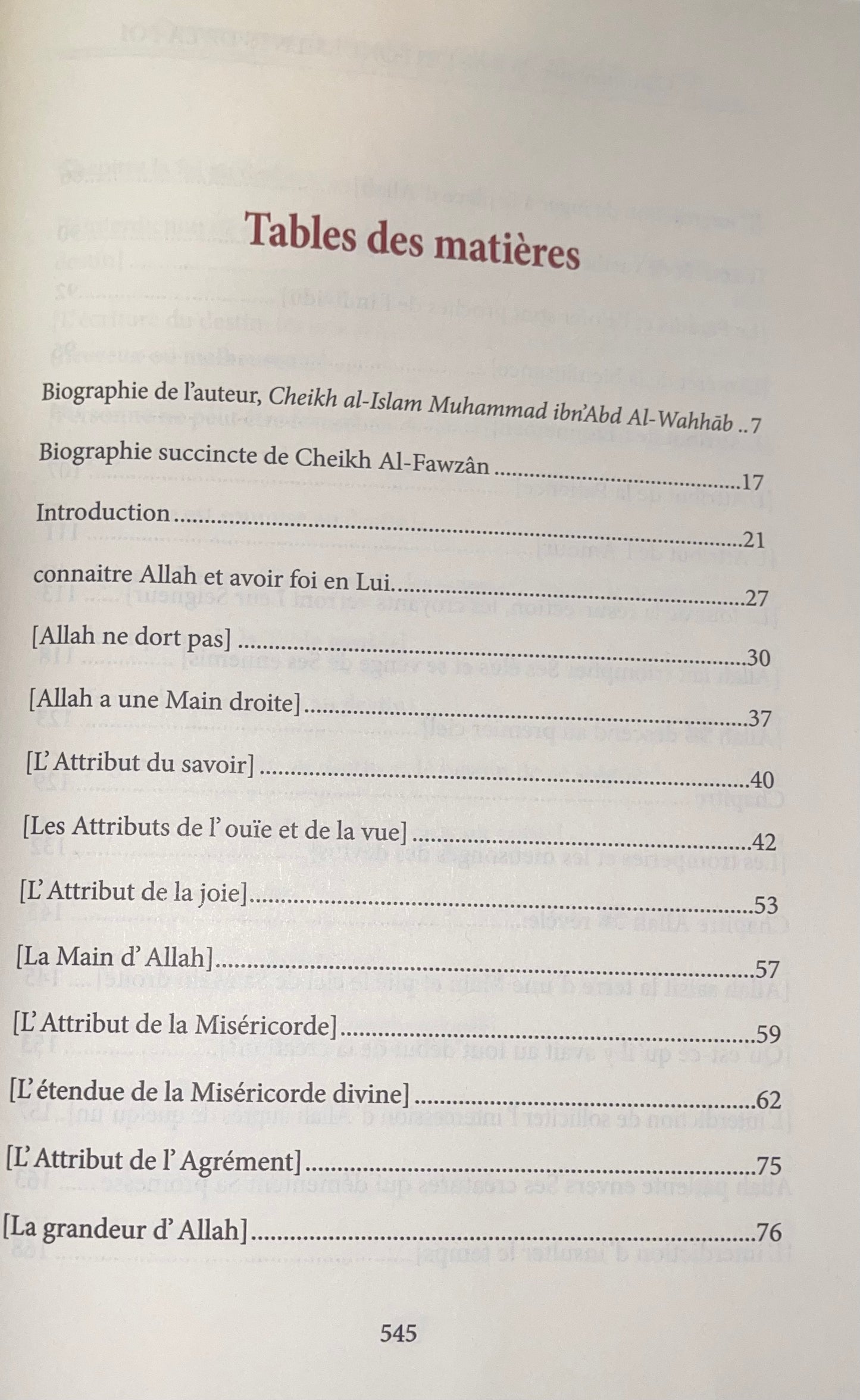 Commentaire du livre les fondements de la foi