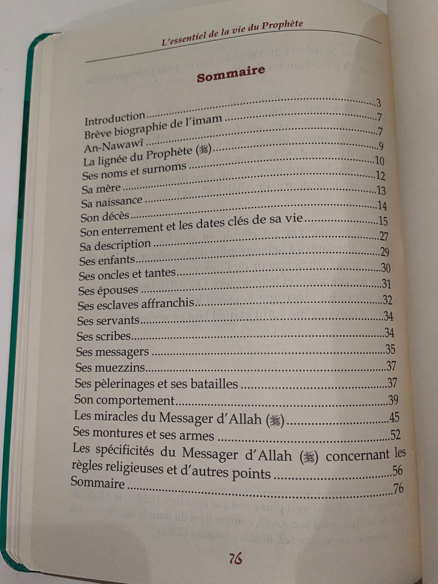 L'Essentiel de la Vie du Prophète