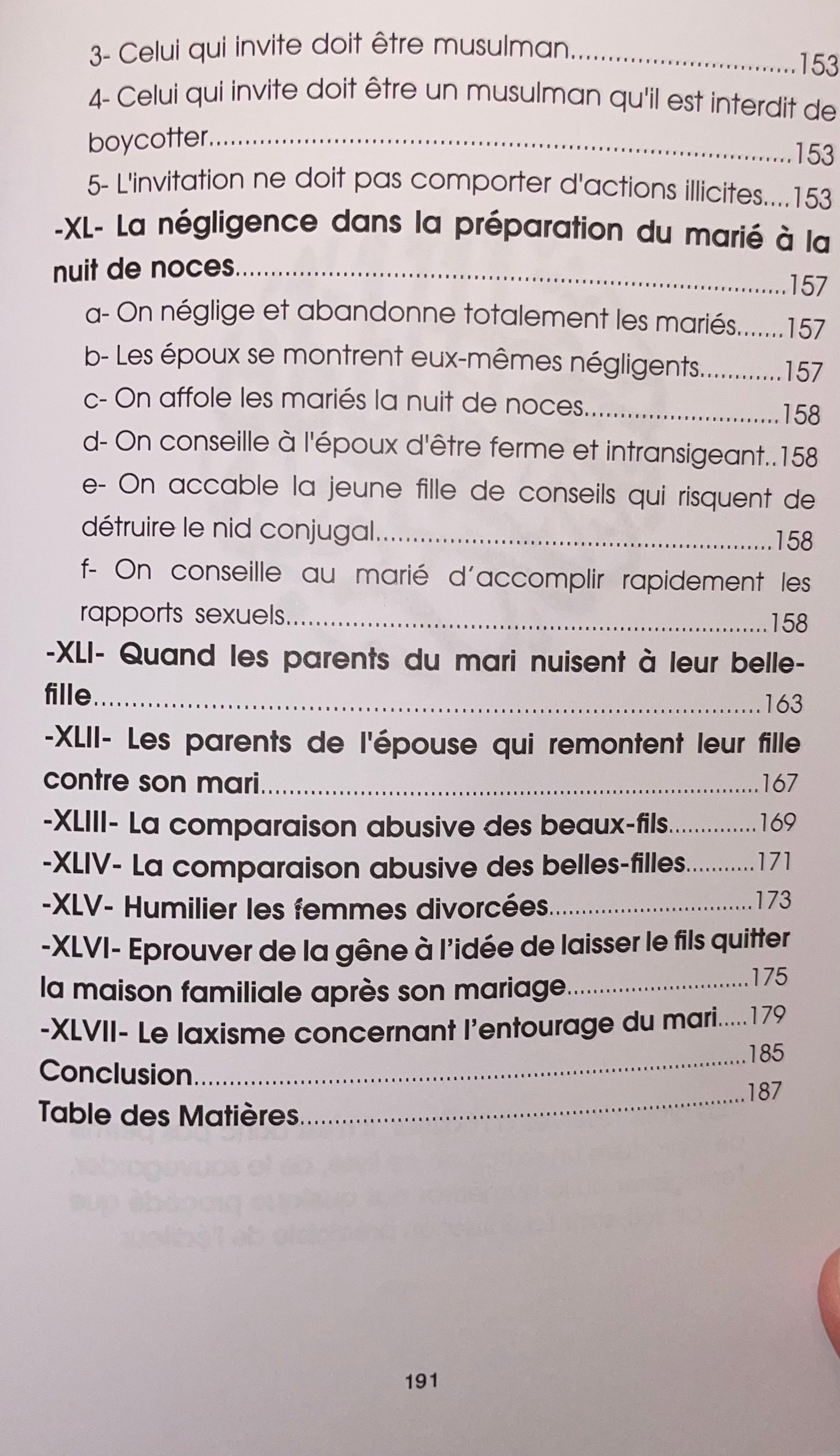 Erreurs dans la Conception du Mariage