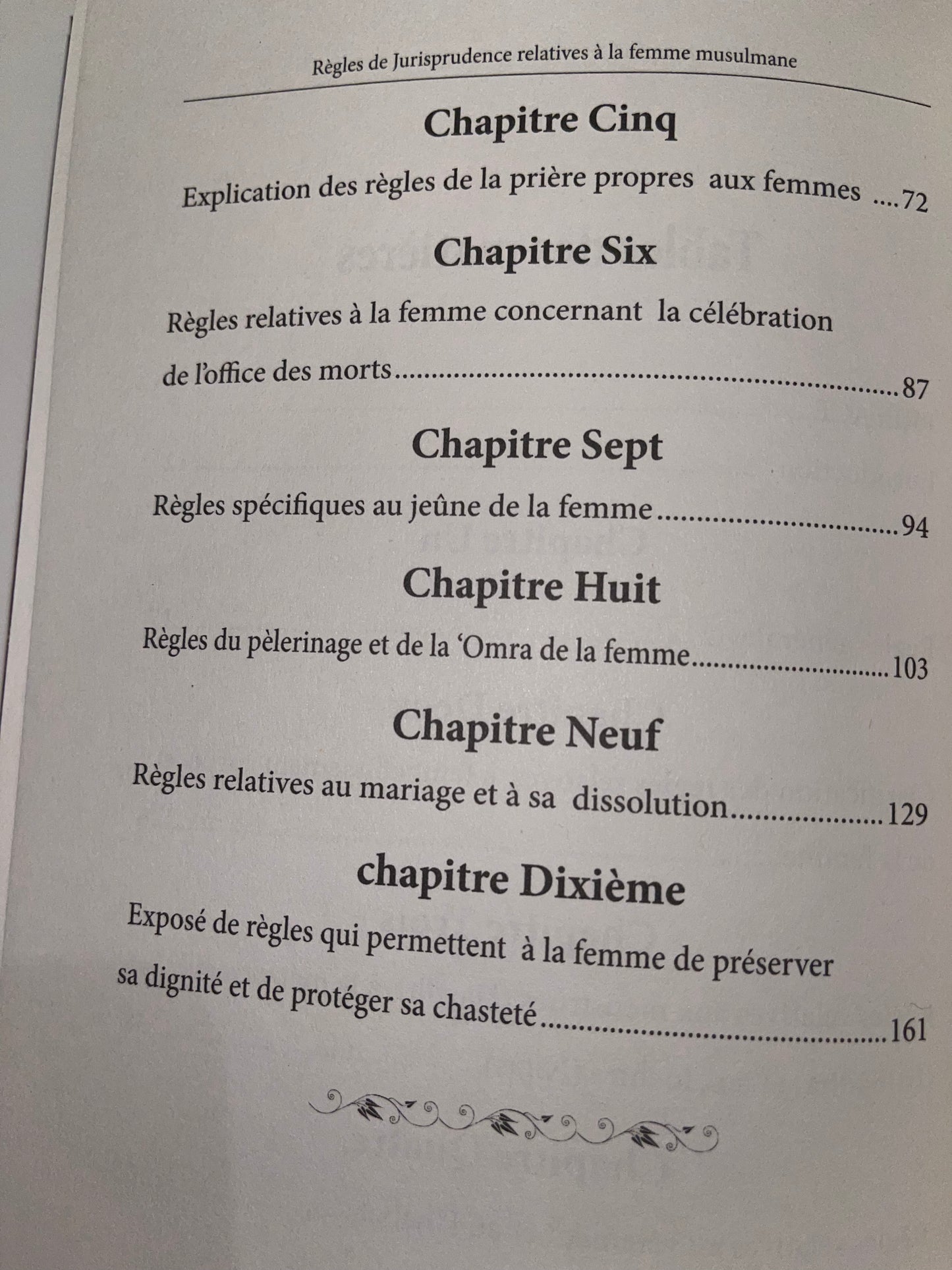 Règles de Jurisprudence relatives à la Femme Musulmane