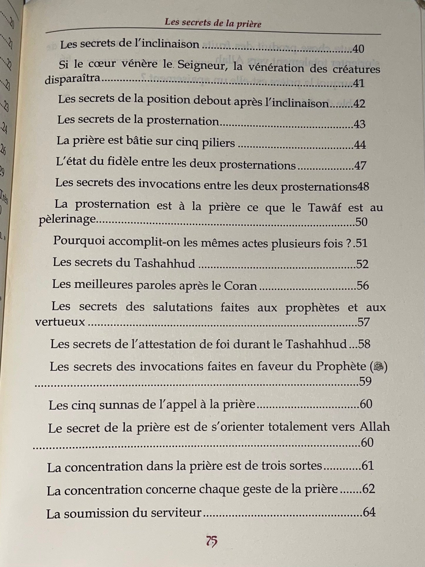 Les Secrets de la Prière