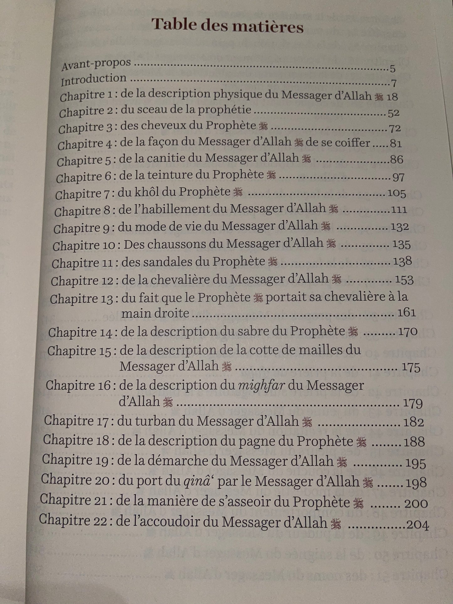 Le Prophète Mohammed Comme Si Tu Le Voyais