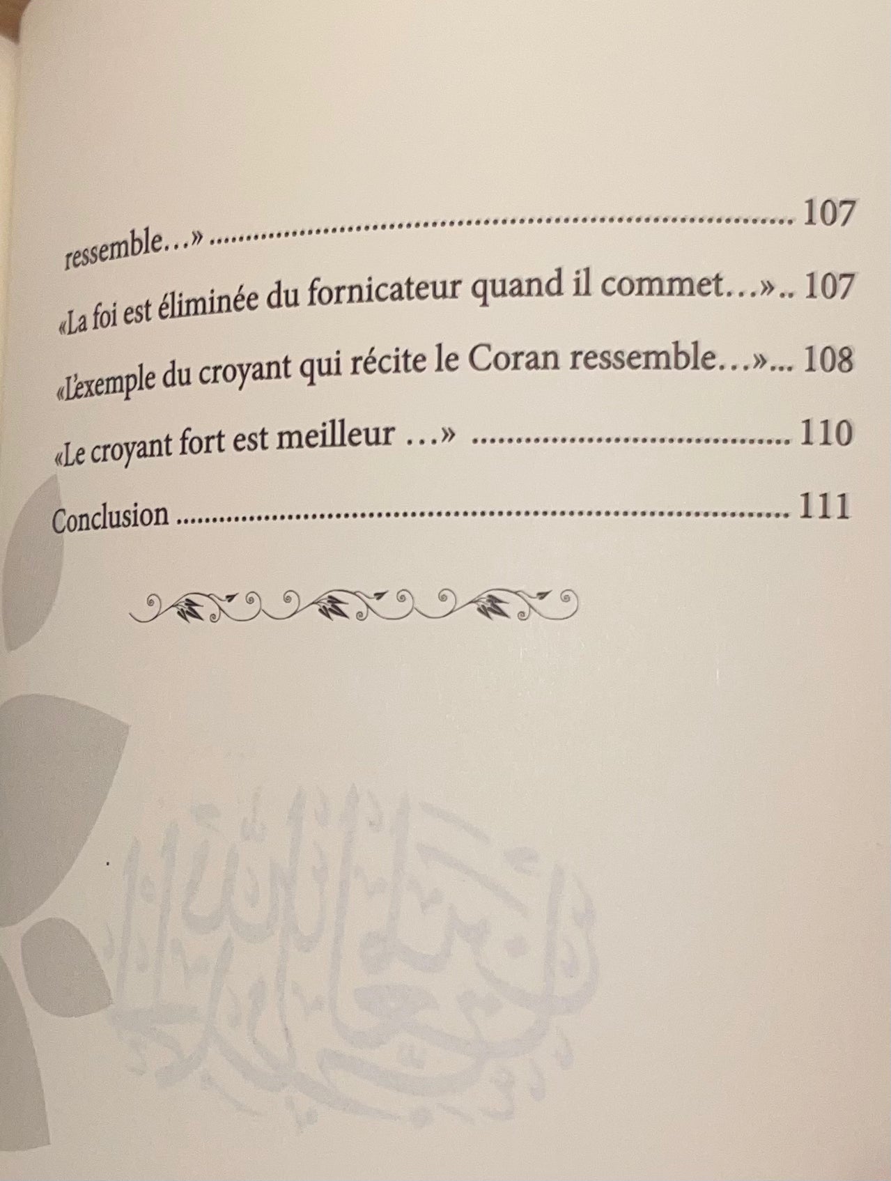 Commentaire du Livre l'Arbre de la Foi