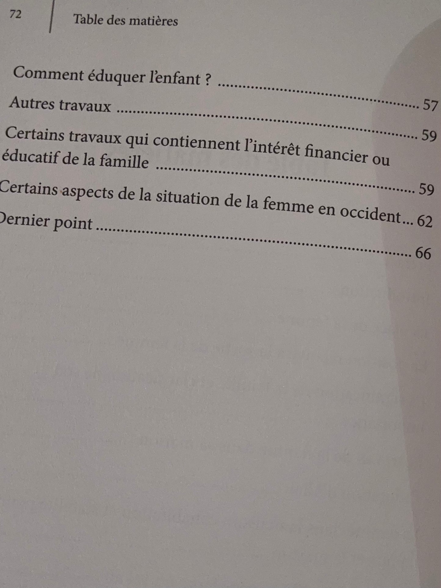 Le Rôle de la Femme dans l'Education de la Famille