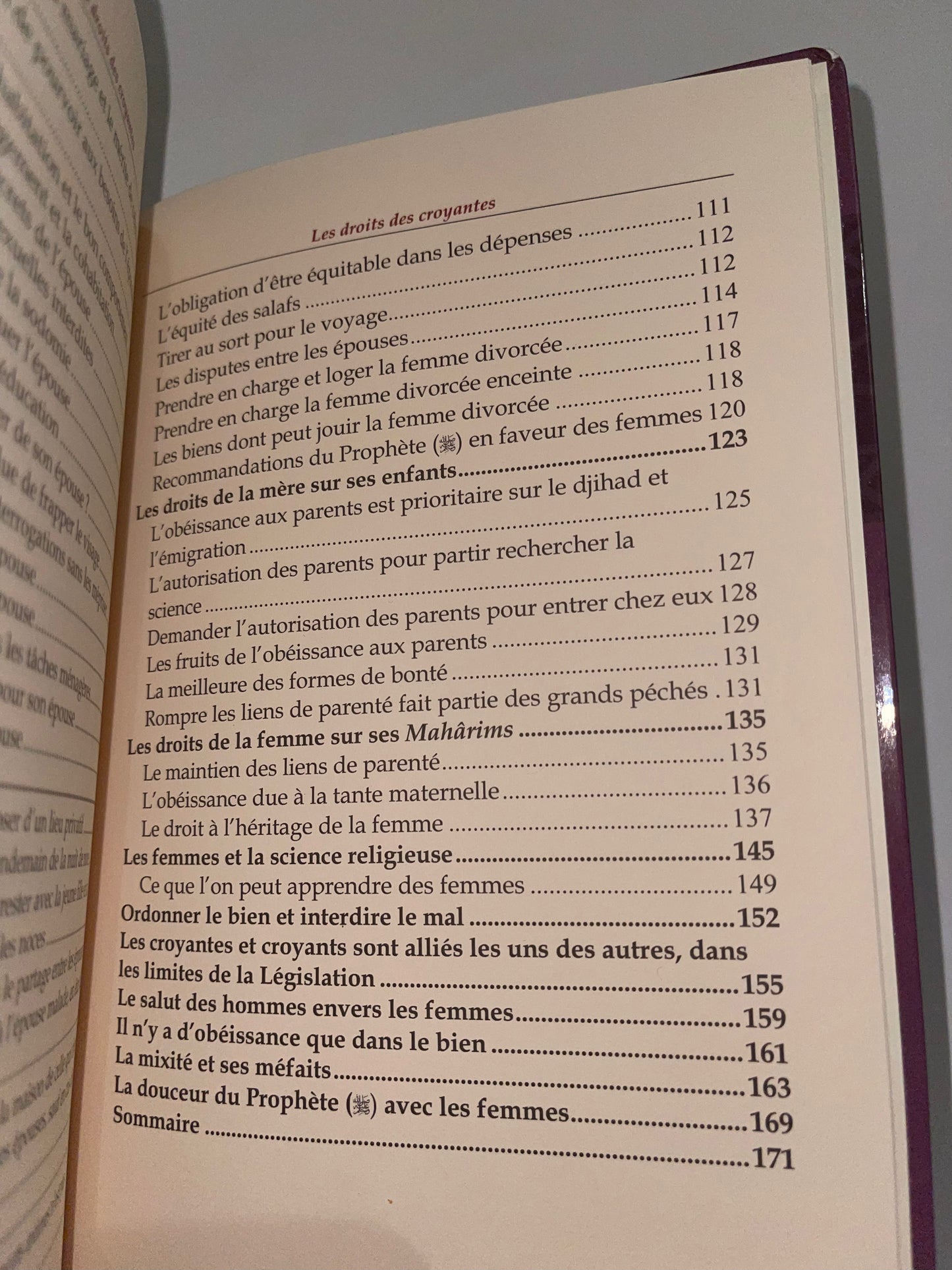 Les droits des Croyantes