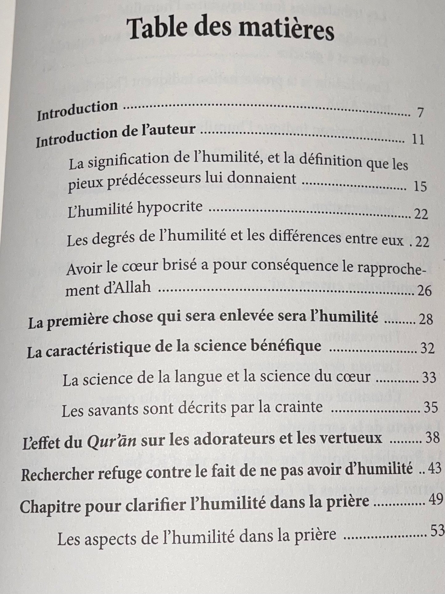 L’humilité dans la prière