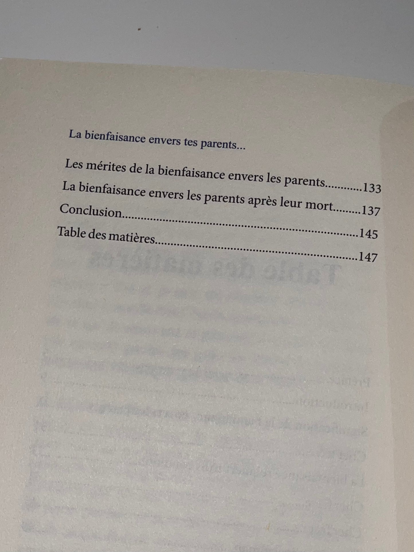 La bienfaisance envers tes parents un effort au quotidien