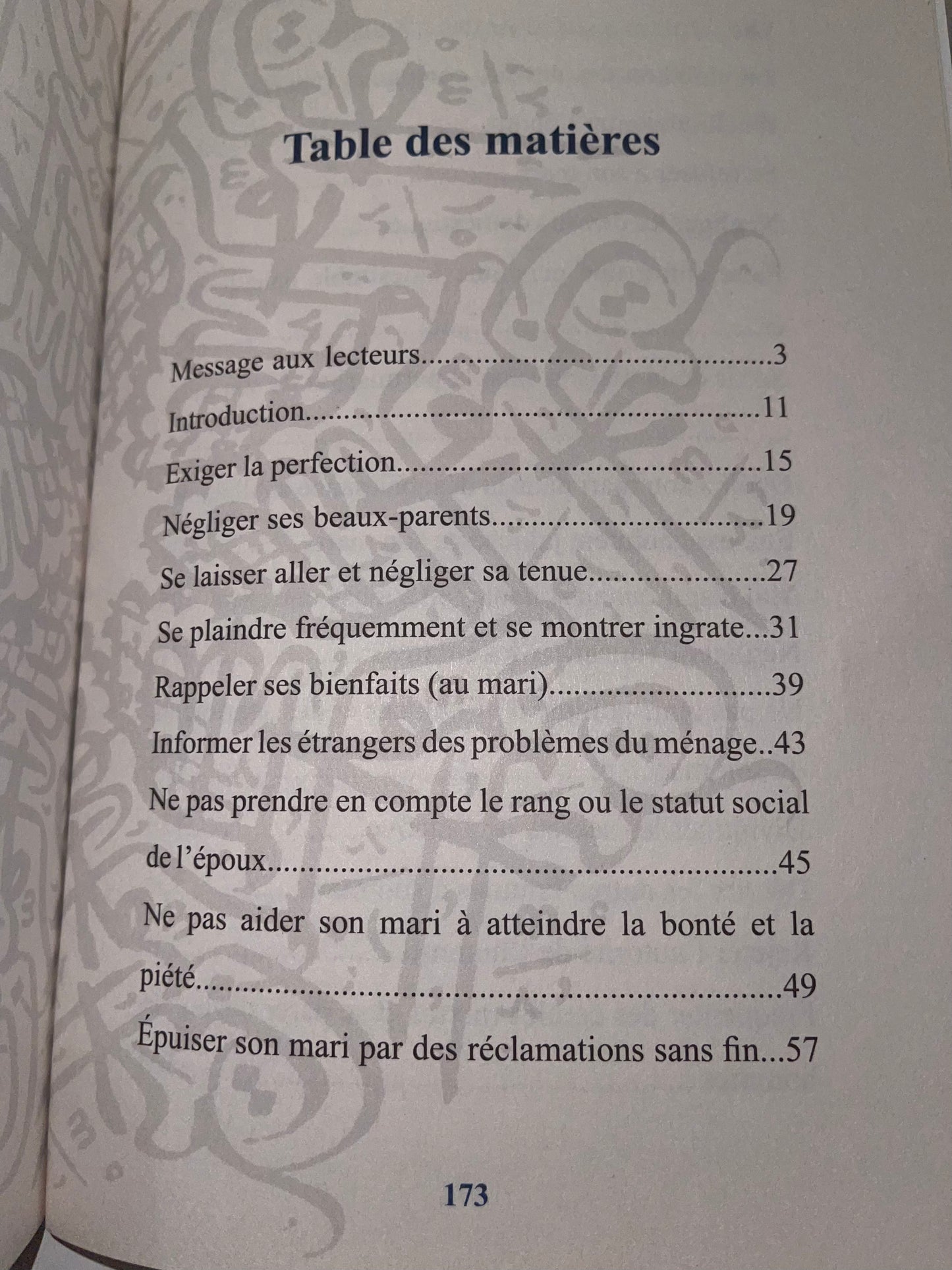 Les erreurs commises par les épouses