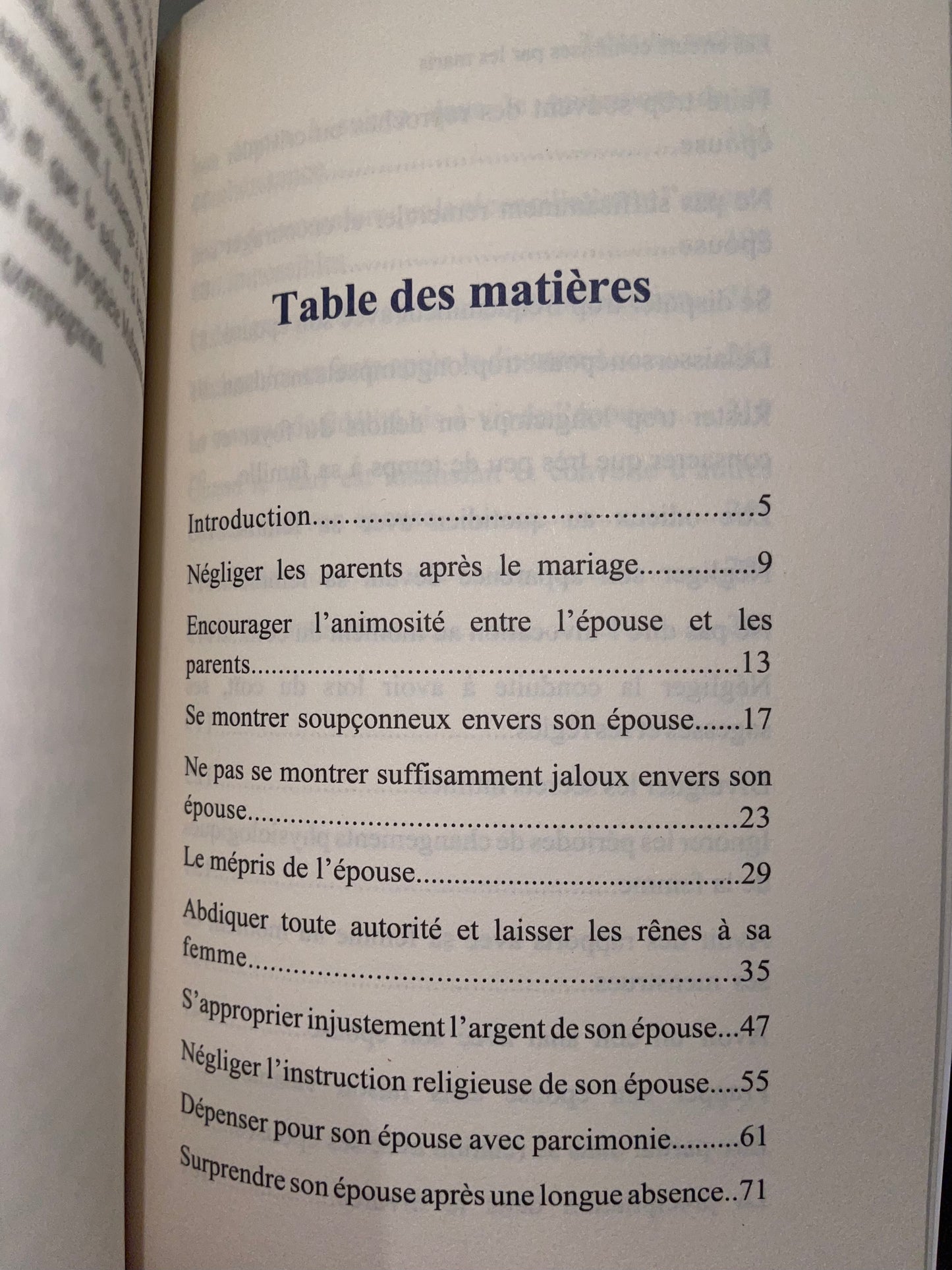 Les erreurs commises par les maris
