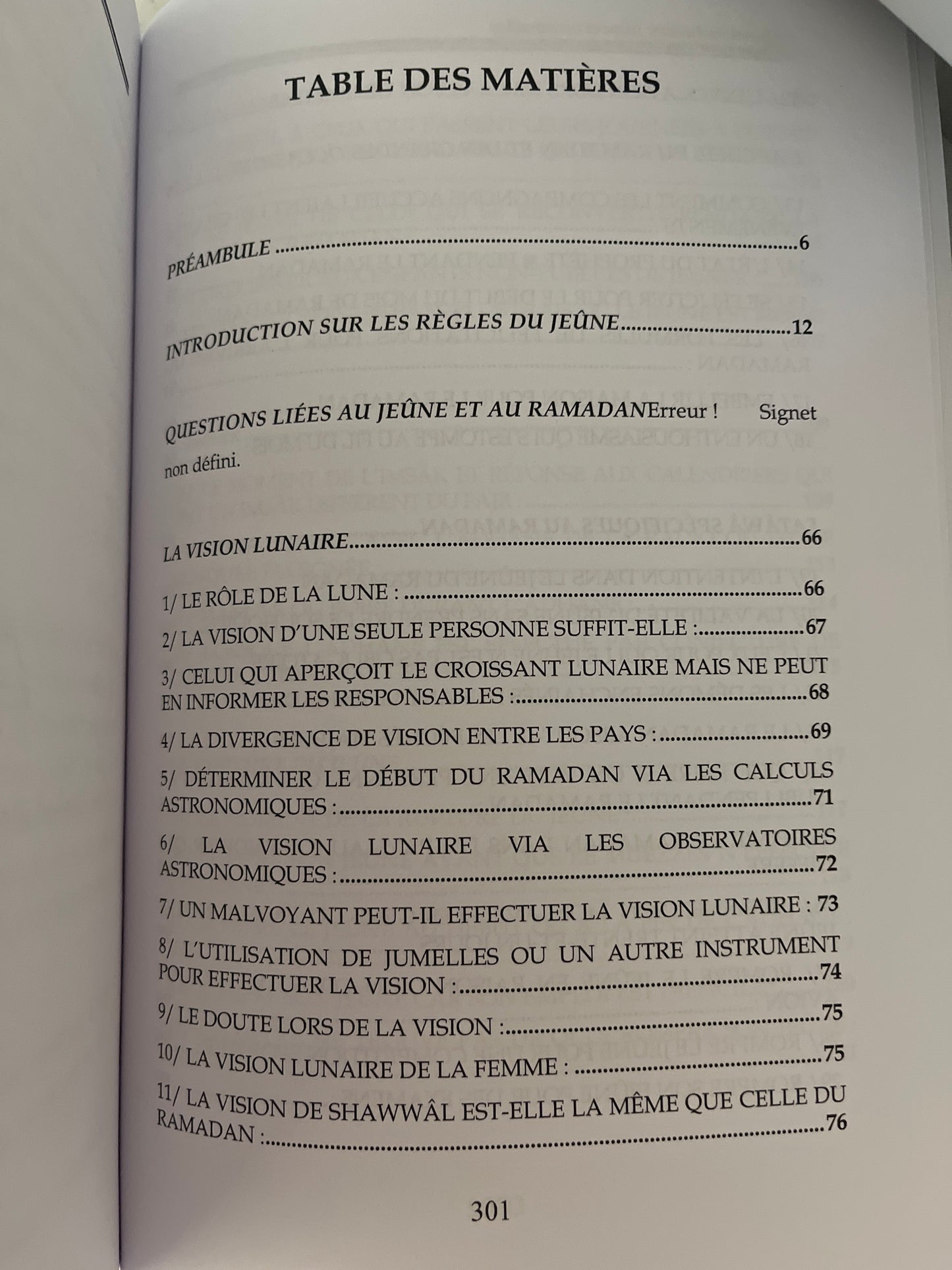 Les piliers de l'islam : Questions liées au jeûne et au ramadan