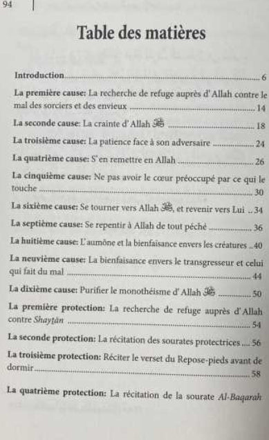 Dix Causes De Protection Contre La Sorcellerie Et Le Mauvais Œil