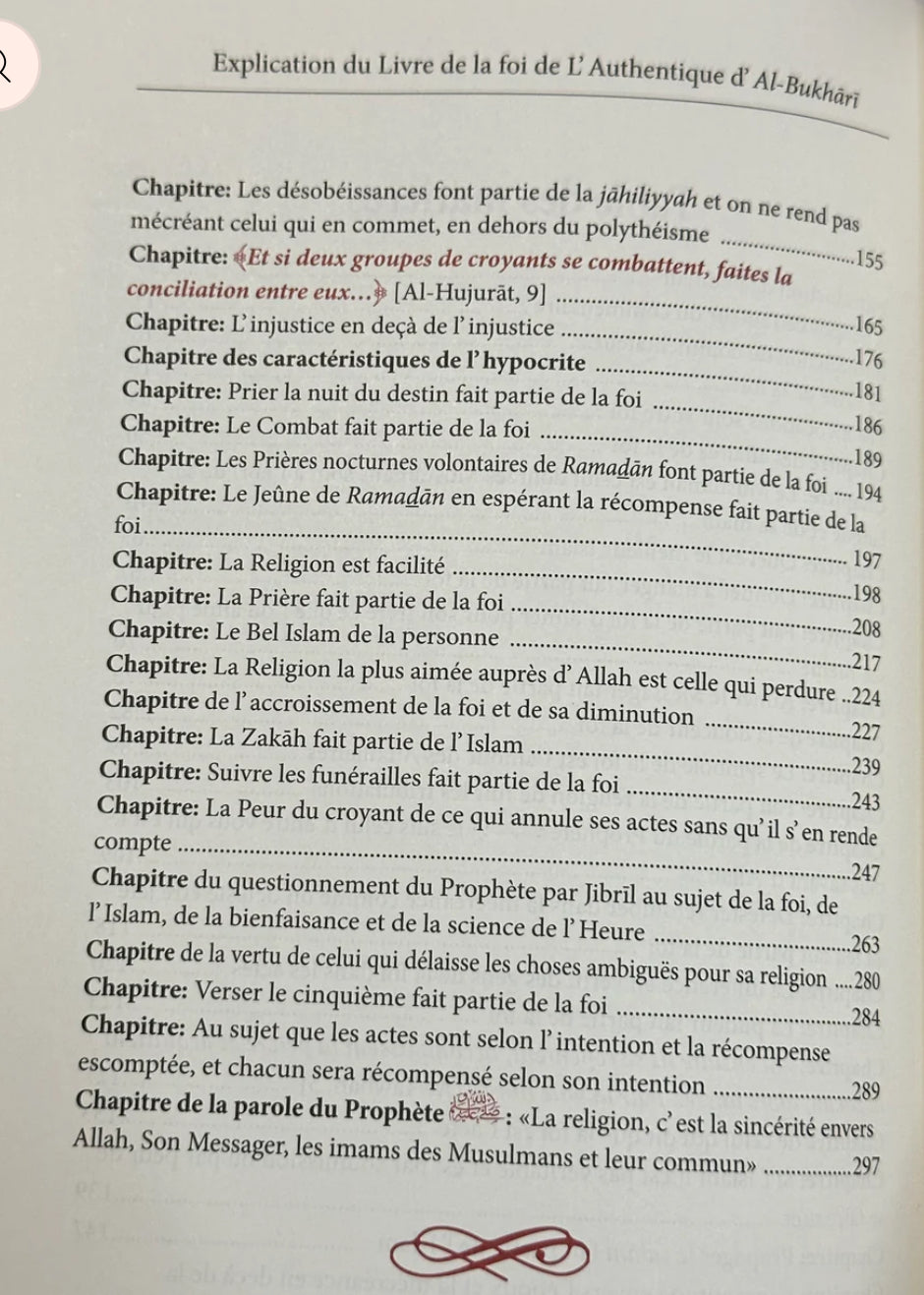 Explication Du Livre De La Foi De L'authentique D'Al-Bukhari