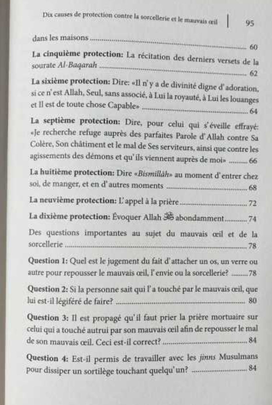 Dix Causes De Protection Contre La Sorcellerie Et Le Mauvais Œil