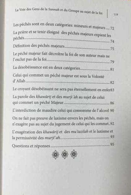 La Voie des Gens de la Sunnah et du Groupe au sujet de la Foi | Ibn Fawzān