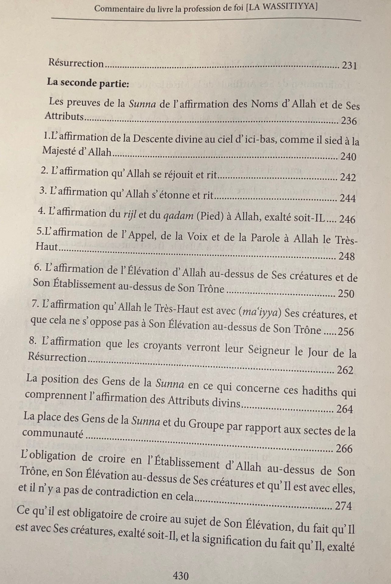 Commentaire du livre la profession de foi al-wassitiyya Ibn badis