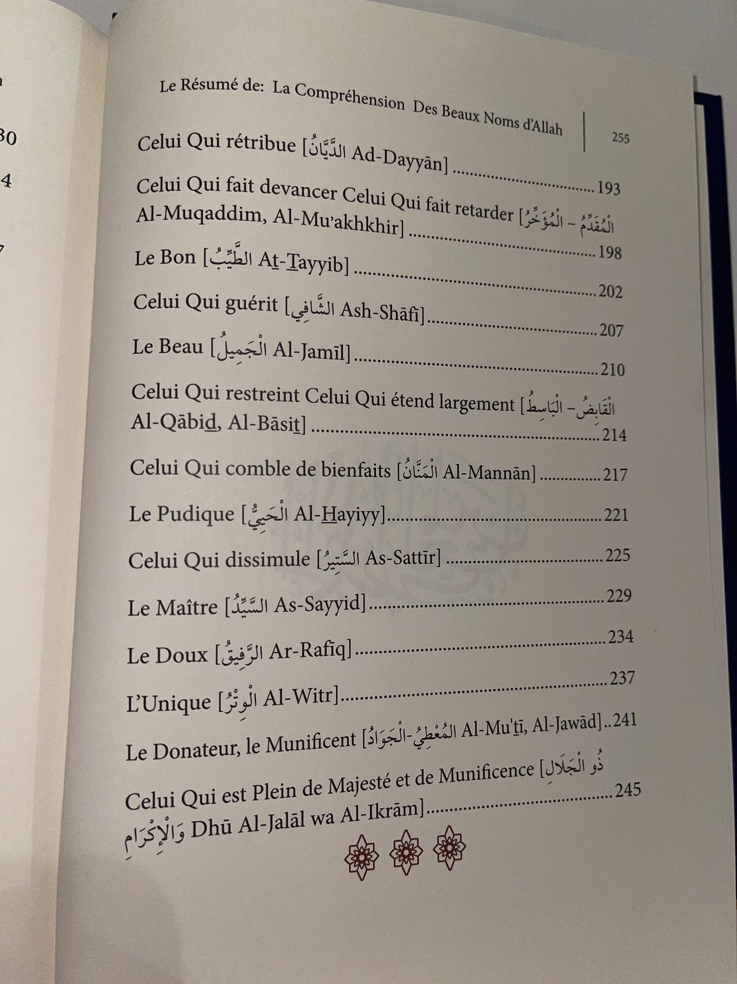 Le Résumé de la Compréhension des Beaux Noms d’Allah